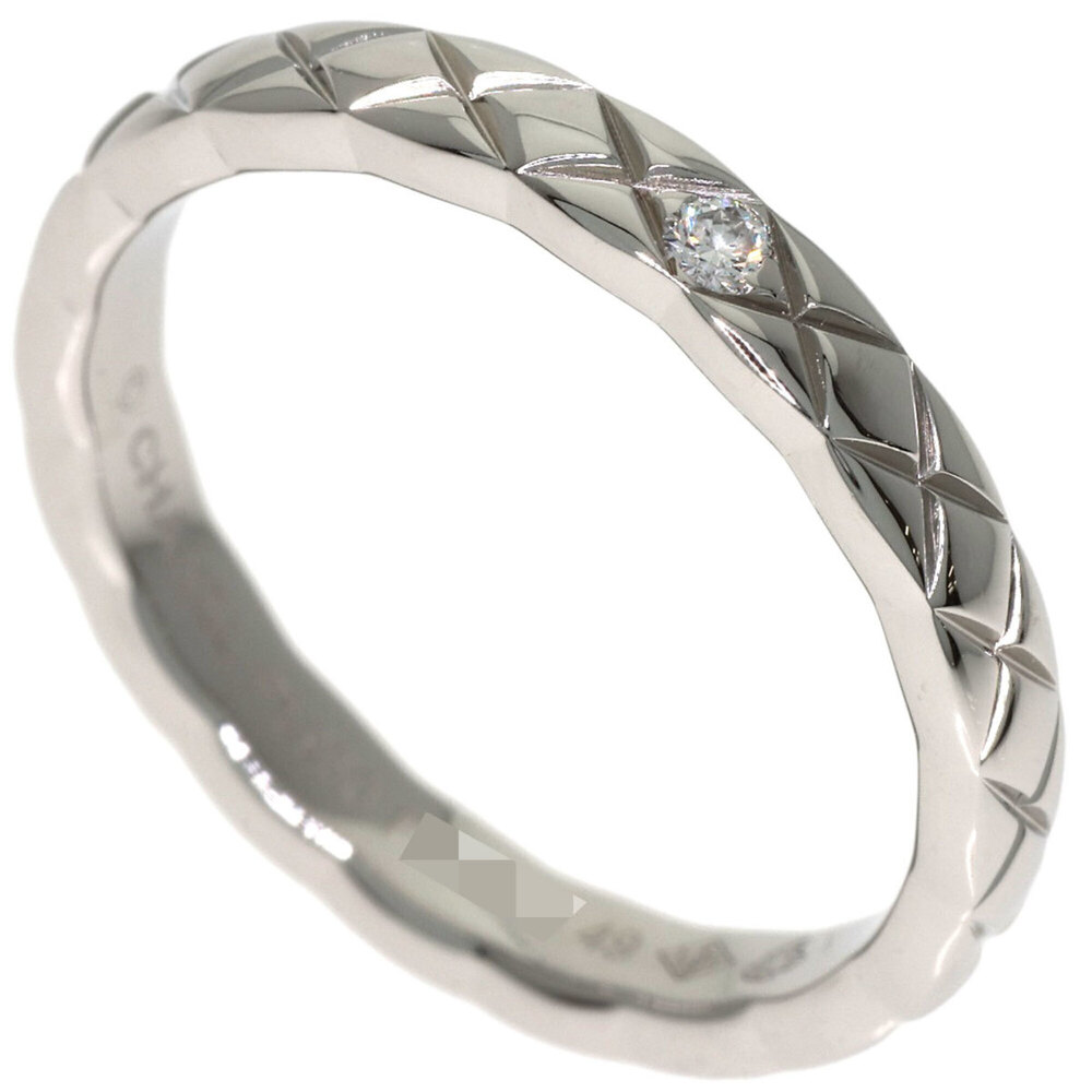 Chanel Coco Crush 1P Diamond Ring #49 Platinum PT950 Women's CHANEL